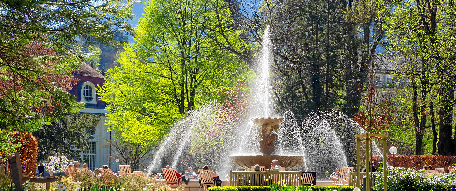 Solespringbrunnen im Kurpark Bad Reichenhall