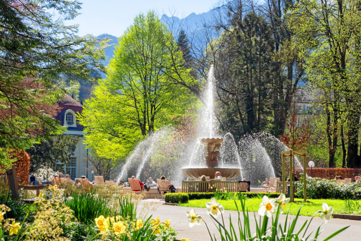 Solespringbrunnen im Kurpark Bad Reichenhall